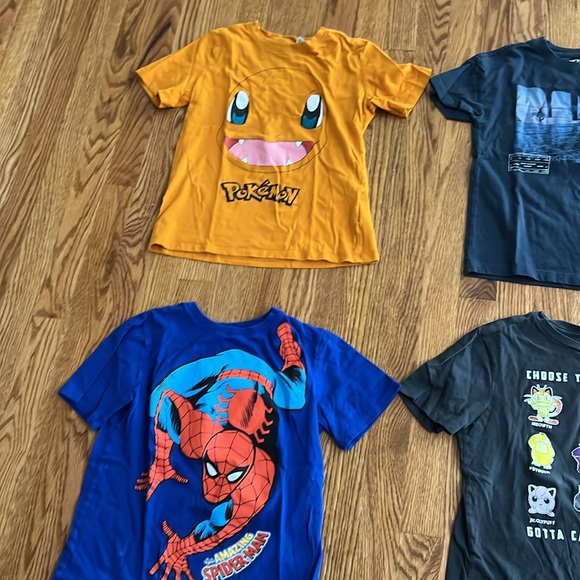 Boys lot of 9 t shirts sizes 7 and 8 Pokémon, Nike, super Mario - Picture 6 of 16